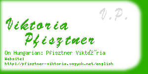 viktoria pfisztner business card